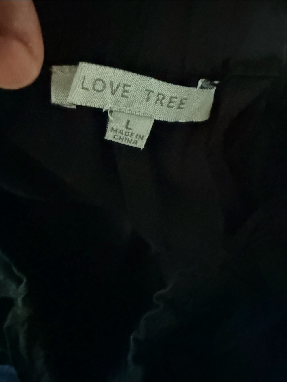 Love Tree Black Drawstring Wide leg Pants - Picture 4 of 5